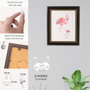 Decorebay Home 10x8 Polymer Picture Photo Frame (Black)