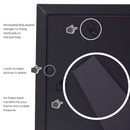 Decorebay Home 7x5 MDF Wood Picture Photo Frame (Black)