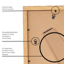 Decorebay Home 11x14 Solid Wood Picture Photo Frame (Black)