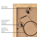 Decorebay Home 6x4 Solid Wood Picture Photo Frame (Black)