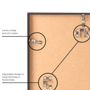 Decorebay Home 11x14 Inch Flat Aluminum Picture Photo Frame (Black)