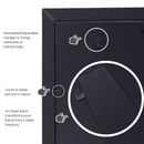 Decorebay Home 6x4 MDF Wood Picture Photo Frame (Black)