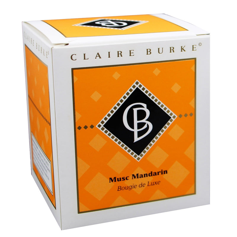 Claire Burke Diamond Collection Mandarin Musk Luxury Candle 9.5 Ounces-Side View