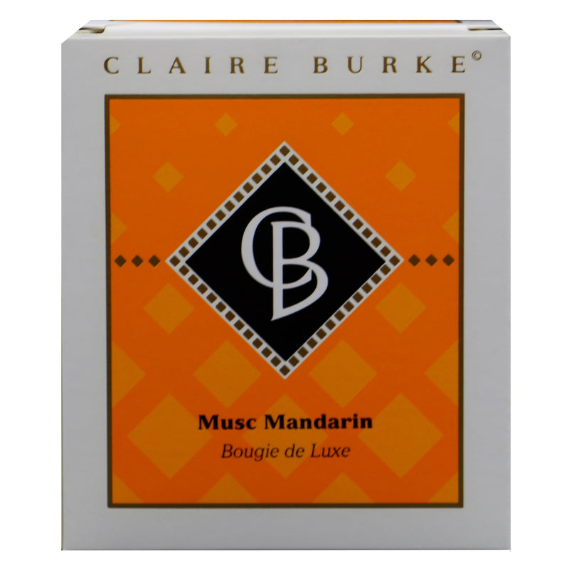 Claire Burke Diamond Collection Mandarin Musk Luxury Candle 9.5 Ounces-Front View