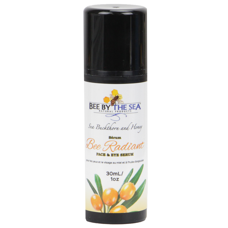 Bee By The Sea Buckthorn and Honey Bee Radiant Face and Eye Serum 1 Ounce-Front Description