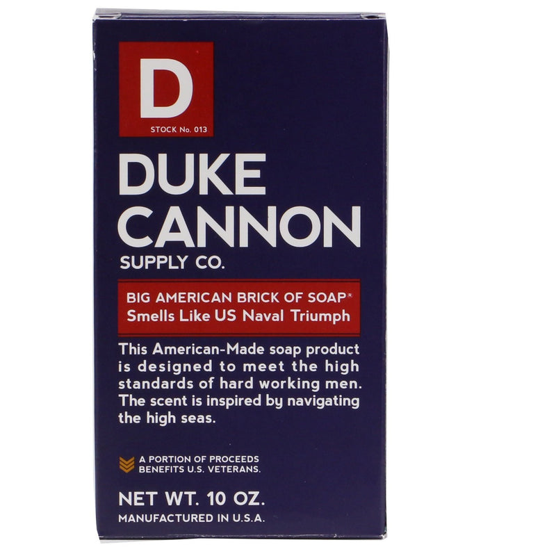 Duke Cannon Mens Brick Bar Soap - Smells Like Naval Triumph 10 Ounces