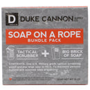 Duke Cannon Mens Productivity Soap  10 Ounces and Duke Cannon U.S. Military-Grade Tactical Scrubber Bundle Pack