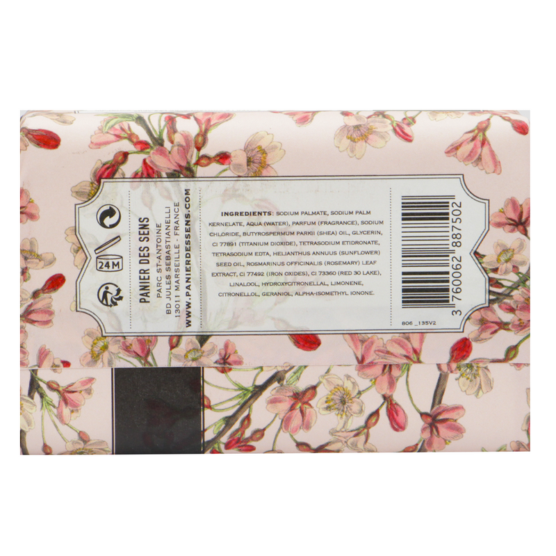 Panier Des Sens Cherry Blossom Extra Gentle Soap 7 Ounces-Back Description