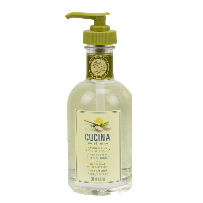 Fruits & Passion Cucina Liquid Hand Soap, Hand Wash - Sea Salt and Amalfi Lemon