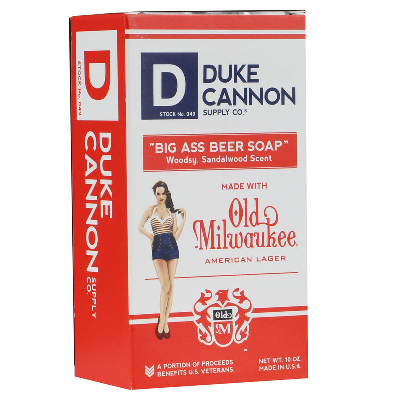 Duke Cannon Big Ass Beer Mens Soap, 10 Ounces - Woodsy, Sandalwood Scent-Front Description