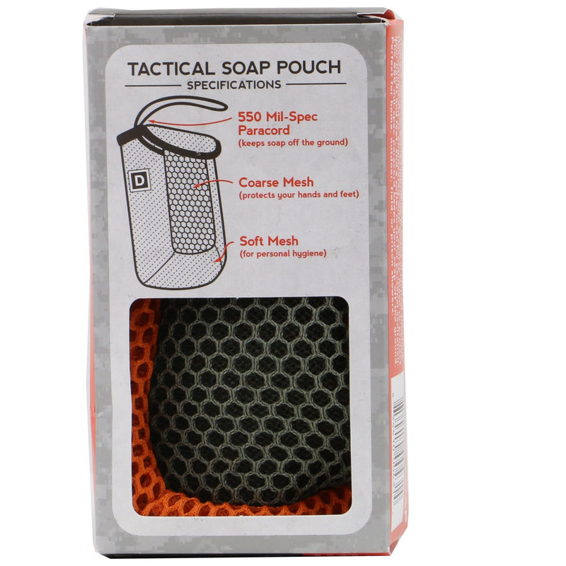 Duke Cannon U.S. Military-Grade Tactical Scruber Soap on a Rope Pouch-Back Description