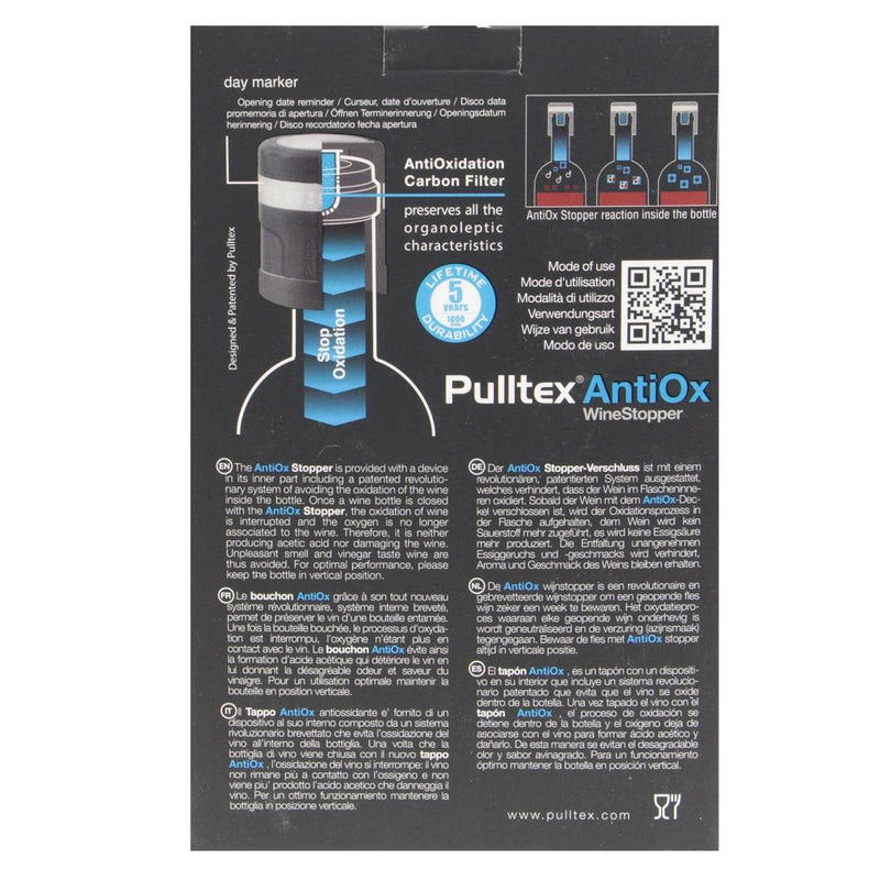 Pulltex AntiOx Wine Stopper - Instructions