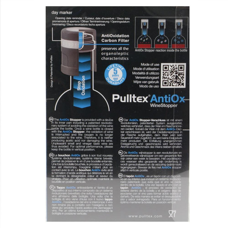 Pulltex AntiOx Wine Stopper Package - Instructions