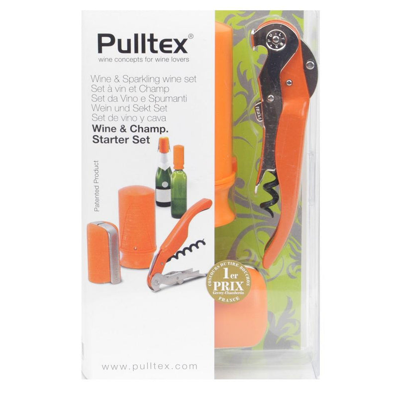 Pulltex Wine and Champagne Starter Set - Orange