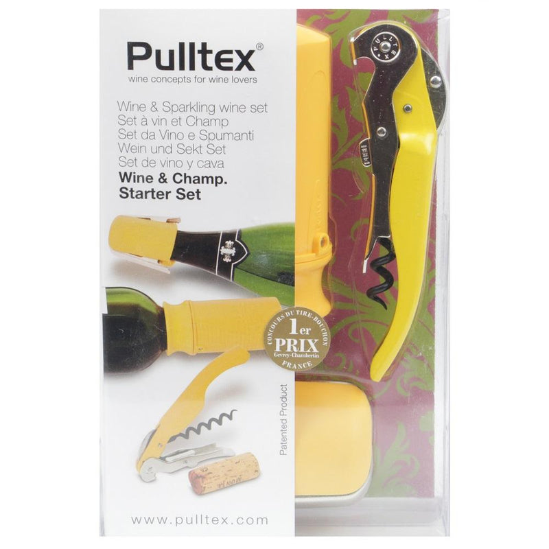 Pulltex Wine and Champagne Starter Set - Yellow