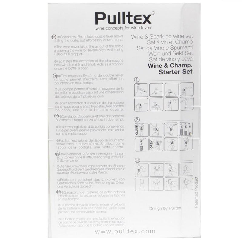 Pulltex Wine and Champagne Starter Set - Instructions