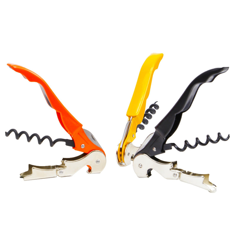 Pulltex Pulltap's Double Lever Corkscrew - Yellow, Orange and Black