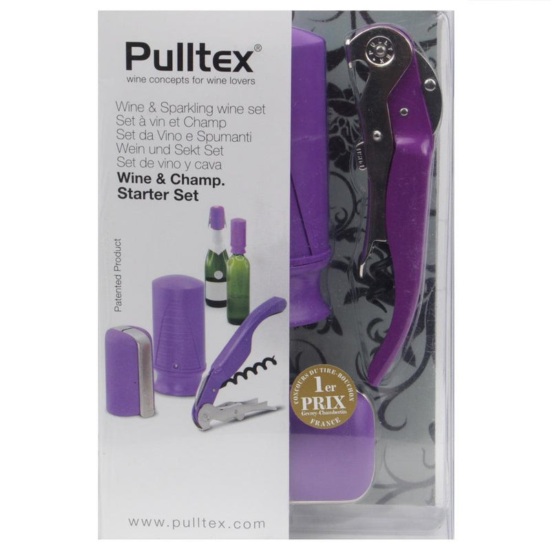 Pulltex Wine and Champagne Starter Set - Purple