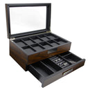 Decorebay Executive Wooden Watch Valet Sunglasses and Jewelry Box Storage (Sweetheart)