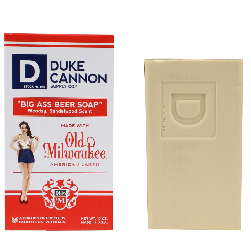 Duke Cannon Big Ass Beer Mens Soap, 10 Ounces - Woodsy, Sandalwood Scent-Open