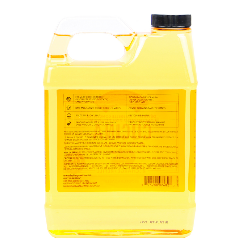 Fruits and Passion Cucina Sanguinelli Orange and Fennel Dish Detergent Refill - Instructions