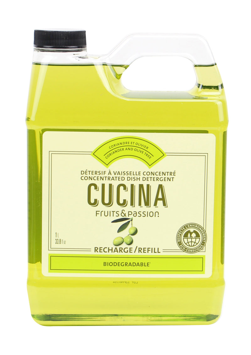 Fruits & Passion Cucina Coriander & Olive Tree Concentrated Dish Detergent Refill