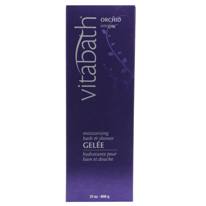 Vitabath Orchid Intrigue Moisturizing Bath and Shower Gelee  - 21 Ounces-  2 Pack
