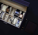 Decorebay Men 12 Watch Display Box Cufflink Case and Ring Jewelry Storage Organizer Box Russet