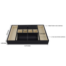 Decorebay Black PU Leather Valet Storage Tray