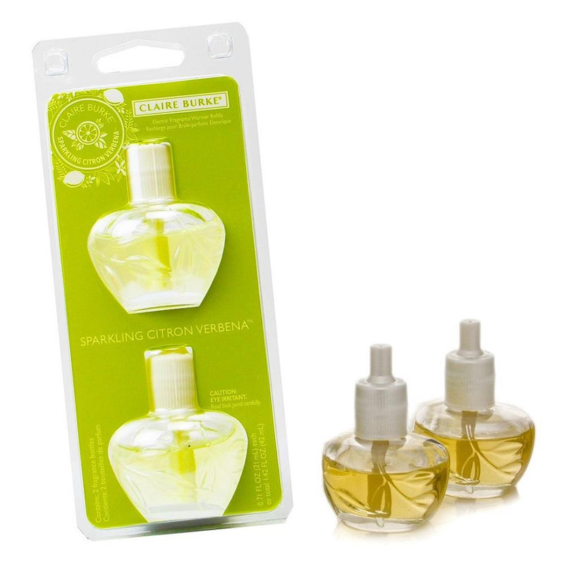 Claire Burke Sparkling Citron Verbena Electric Fragrance Warmer Refill 6-Pack-Open View