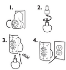 Claire Burke Vanilla Bean Electric Fragrance Warmer Refill 6 Pack-Instructions