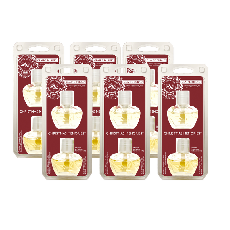 Claire Burke Christmas Memories Electric Fragrance Warmer Refill 6 Pack