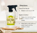 Cucina Coriander and Olive Tree All Purpose Cleaner 500 Milliliters-Directions To Use