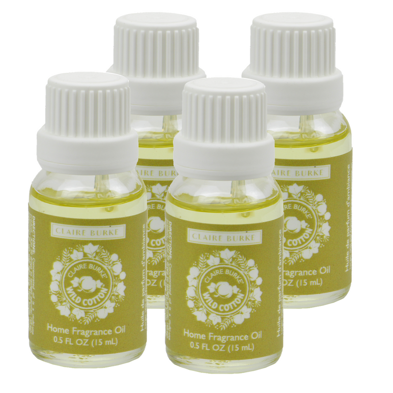 Claire Burke Wild Cotton Home Fragrance Oil  4 Pack