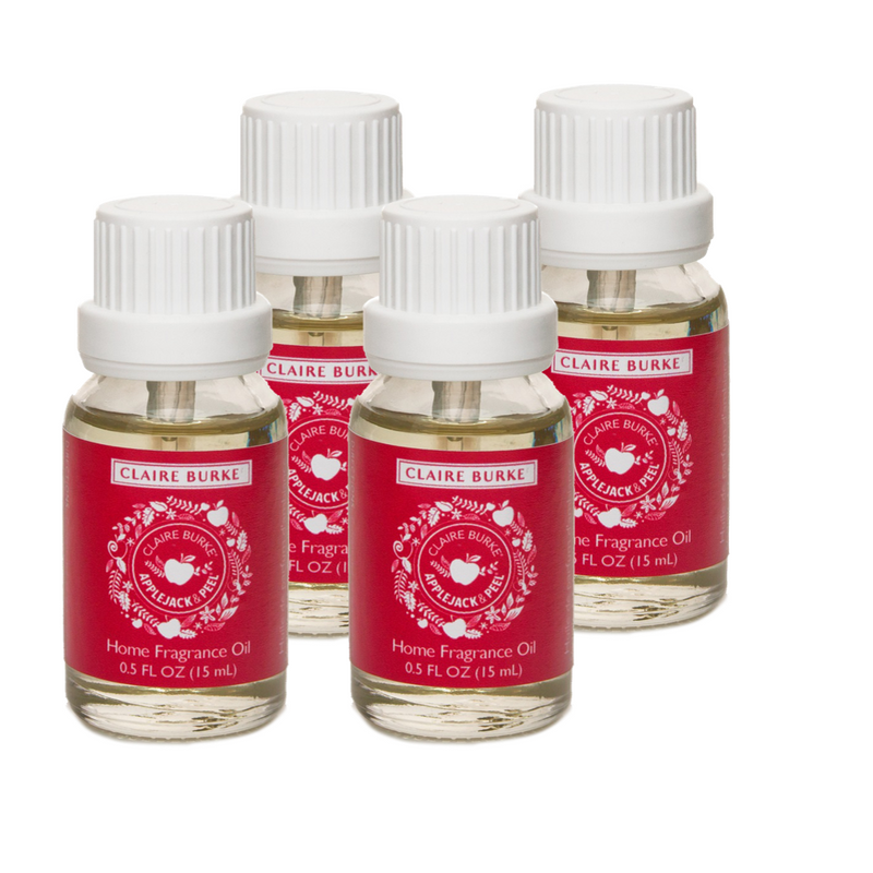 Claire Burke Applejack and Peel Home Fragrance Oil 4 Pack