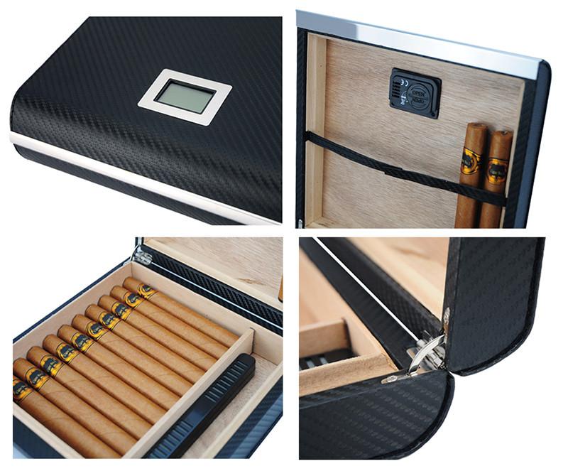 Decorebay Personalized Groomsman Cigar Case, Best Man Gift Box - Multiple Views