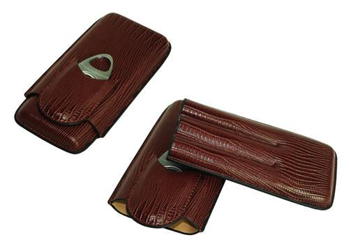 Decorebay Personalized Leather Smoking Case with cutter - 2 Cases