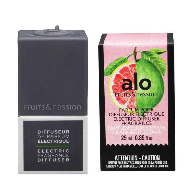 Fruits & Passion Grapefruit Guava Fragrance Diffuser Refill 25 ml and Grey Plug Set