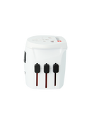 PRO Light World Travel Adapter (White) Back View