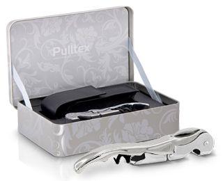 Pulltex Pulltap's Classic Silver Corkscrew and Leather Case