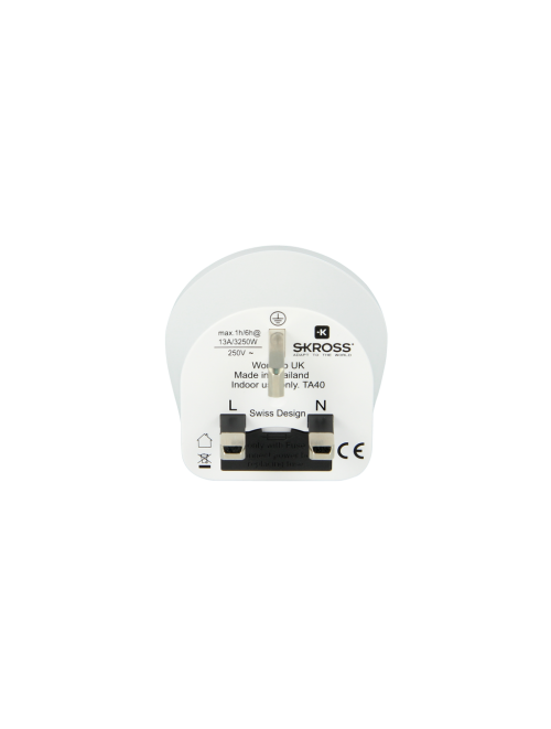 World to UK Combo Travel Adapter Side View